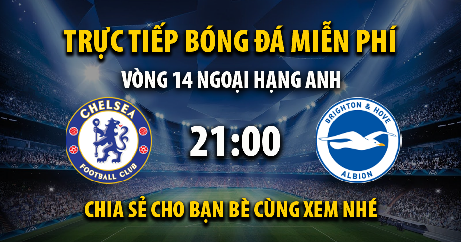 Link trực tiếp Chelsea vs Brighton 21:00, ngày 03/12 - Xoilac365f.tv