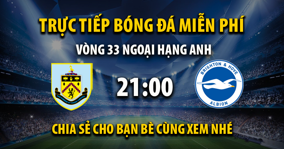 Link trực tiếp Burnley vs Brighton 21:00, ngày 13/04 - Kvnonews.com