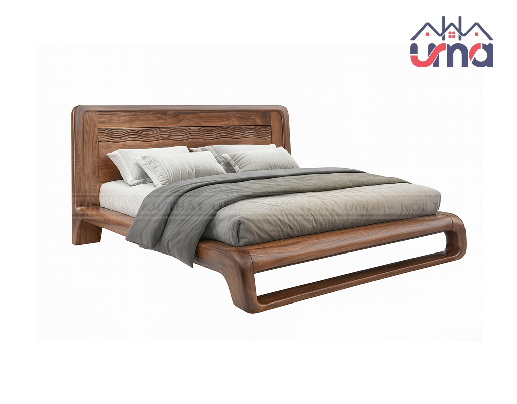 Giường Ngủ Gỗ Óc Chó Cao Cấp GOC037 - Nội Thất UMA