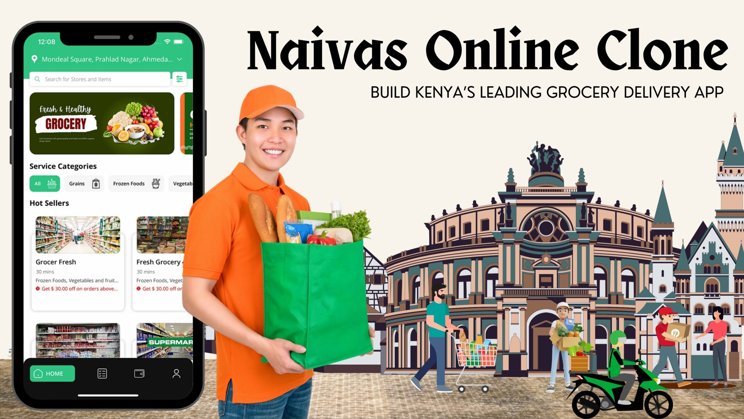 How to Build a Grocery Delivery App Like Naivas Online in Kenya