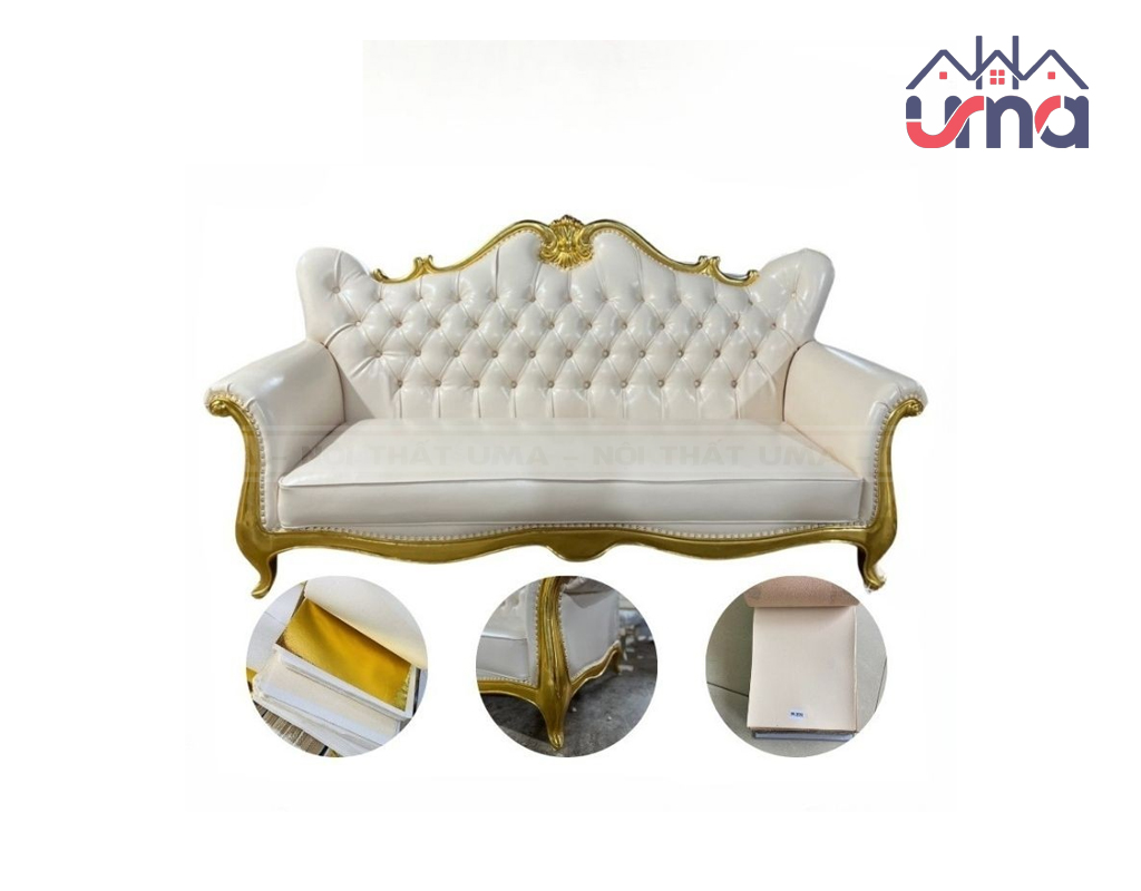 Sofa Hoàng Gia Dát Vàng Sang Trọng SF086 - Nội Thất UMA
