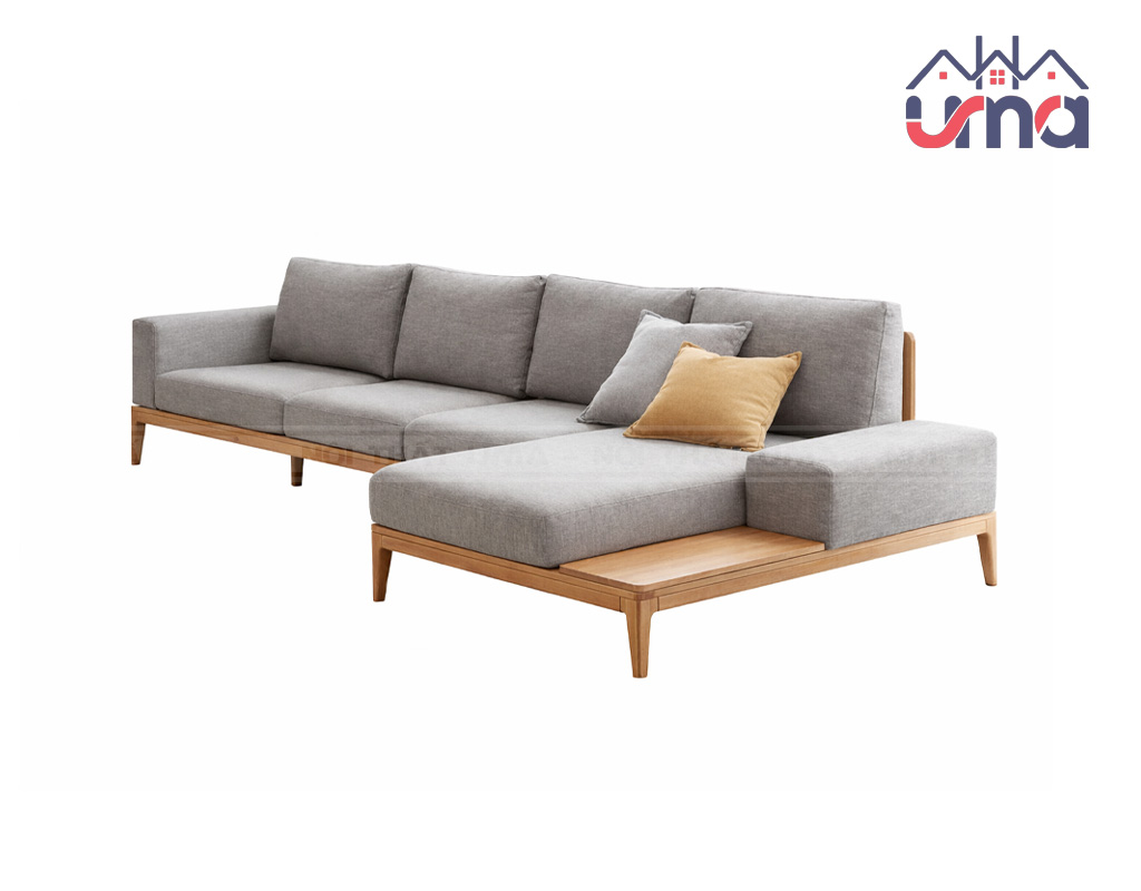 Sofa Nỉ Khung Gỗ Chữ L Hiện Đại SFN003 - Nội Thất UMA