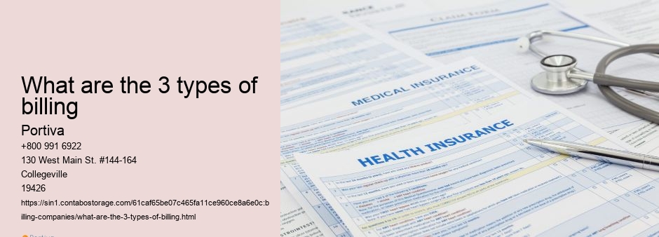 What are the 3 types of billing