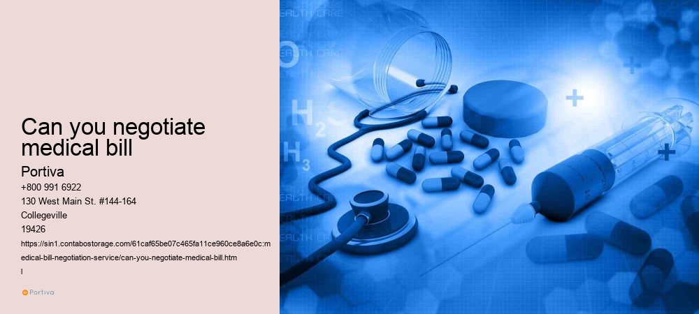 can you negotiate medical bill