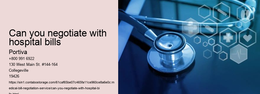 can you negotiate with hospital bills
