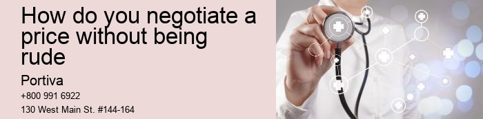 How do you negotiate a price without being rude