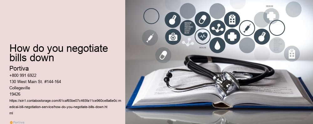 How do you negotiate bills down