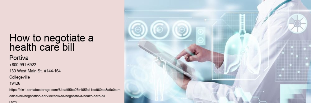 how to negotiate a health care bill