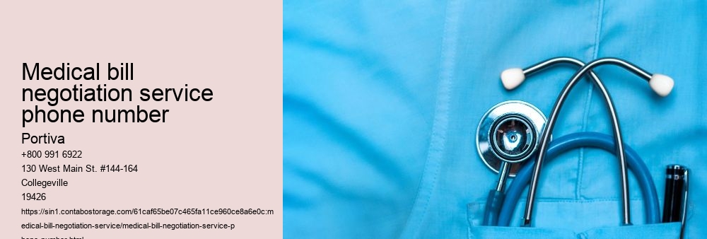 medical bill negotiation service phone number