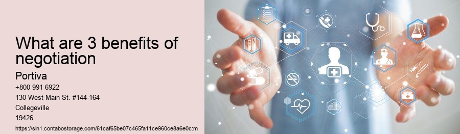 What are 3 benefits of negotiation