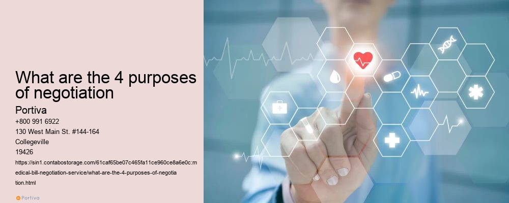 What are the 4 purposes of negotiation
