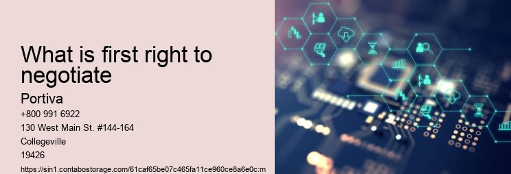 What is first right to negotiate