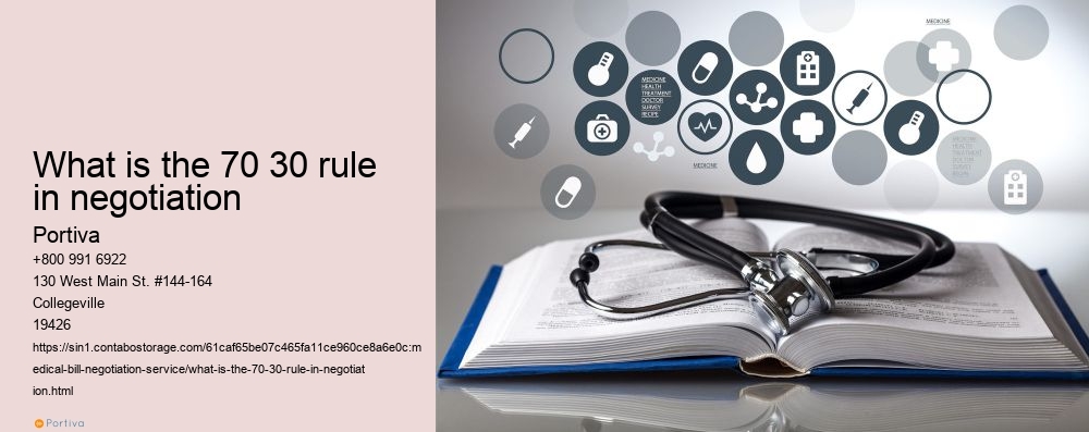 What is the 70 30 rule in negotiation