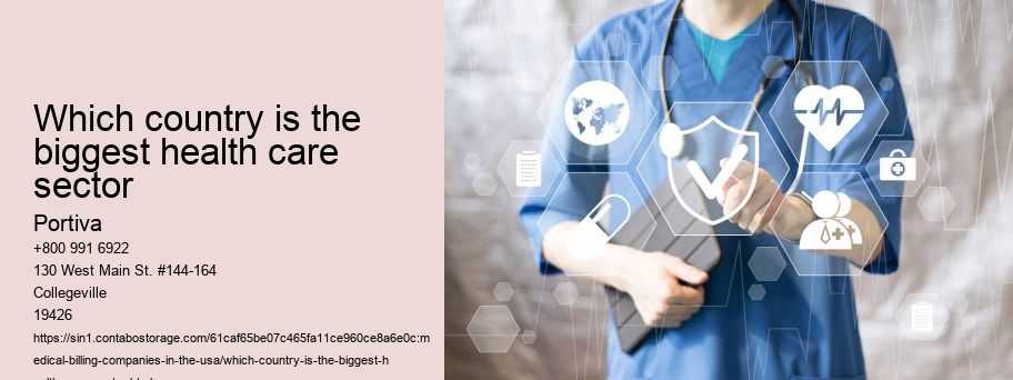 Which country is the biggest health care sector