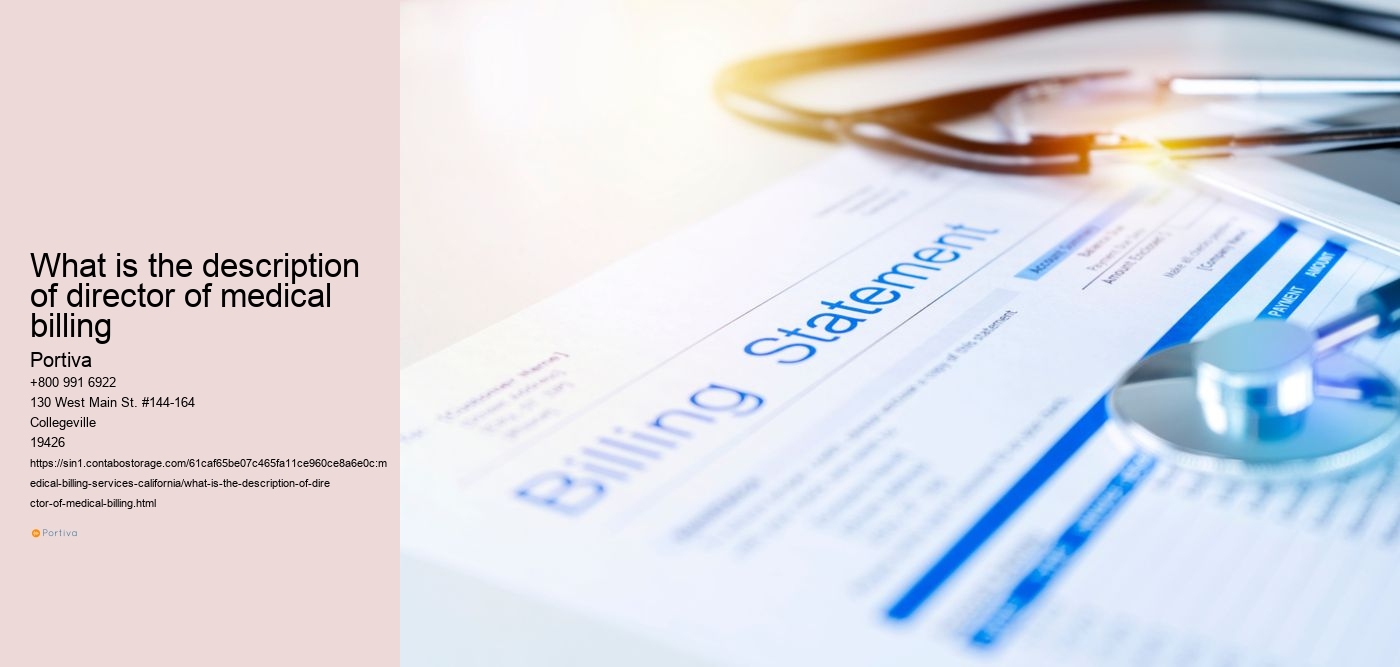 What is the description of director of medical billing