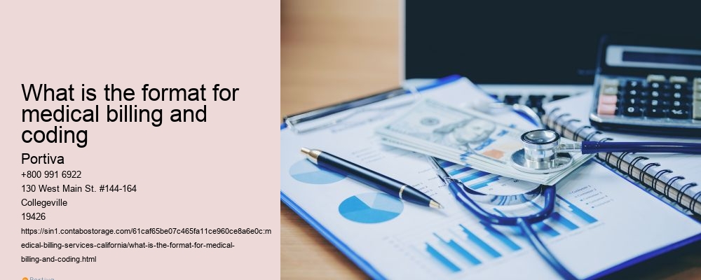 What is the format for medical billing and coding