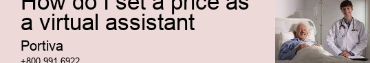 How do I set a price as a virtual assistant