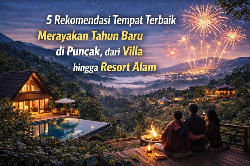 5 Rekomendasi Tempat Terbaik Merayakan Tahun Baru di Puncak, dari Villa hingga Resort Alam