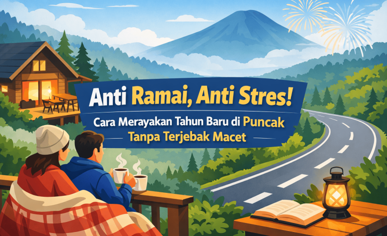 Anti Ramai, Anti Stres! Cara Merayakan Tahun Baru di Puncak Tanpa Terjebak Macet