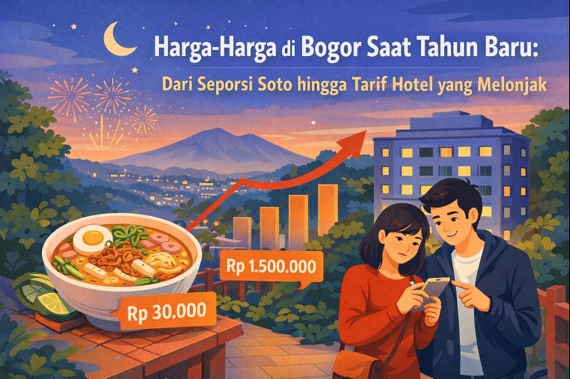 Harga-Harga di Bogor Saat Tahun Baru: Dari Seporsi Soto hingga Tarif Hotel yang Melonjak