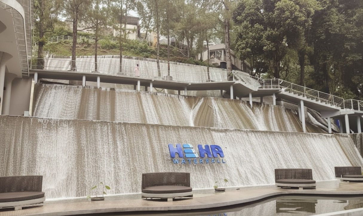 HeHa Waterfall Cafe Bogor! Makan Enak, View Air Terjun, Suasana Modern Instagramable