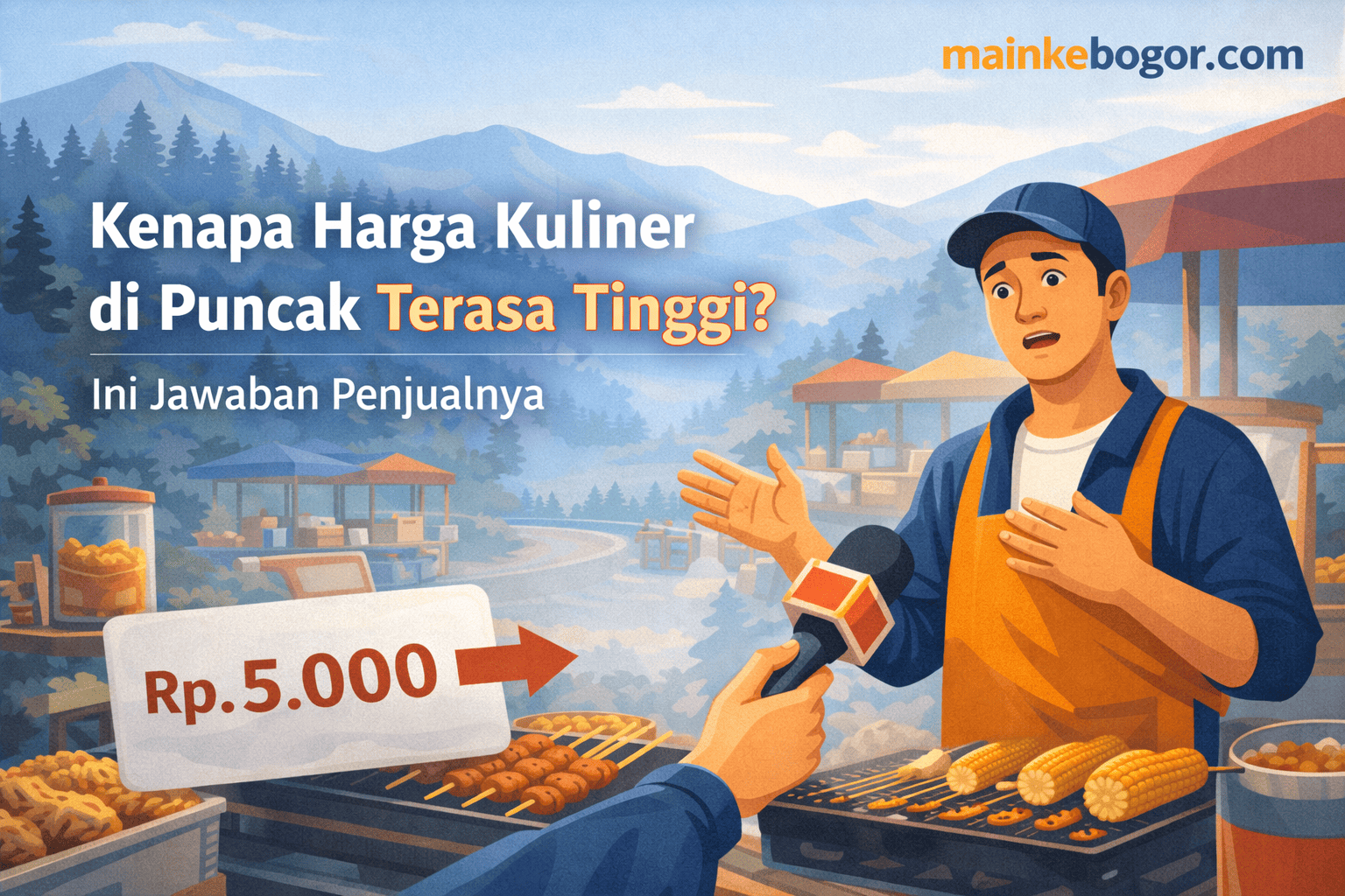 Kenapa Harga Kuliner di Puncak Terasa Tinggi? Ini Jawaban Penjualnya