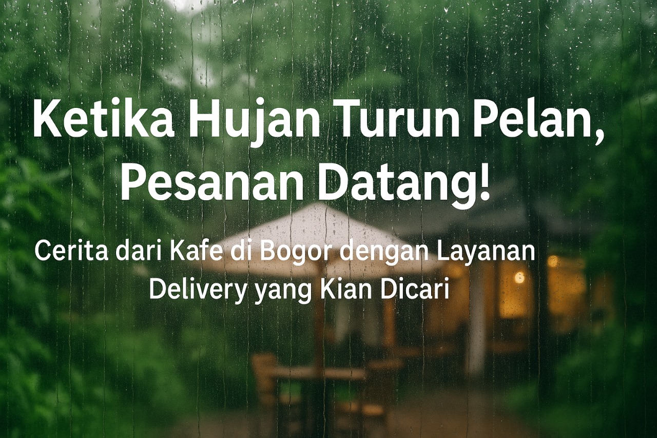 Ketika Hujan Turun Pelan, Pesanan Datang! Cerita dari Kafe di Bogor dengan Layanan Delivery yang Kian Dicari