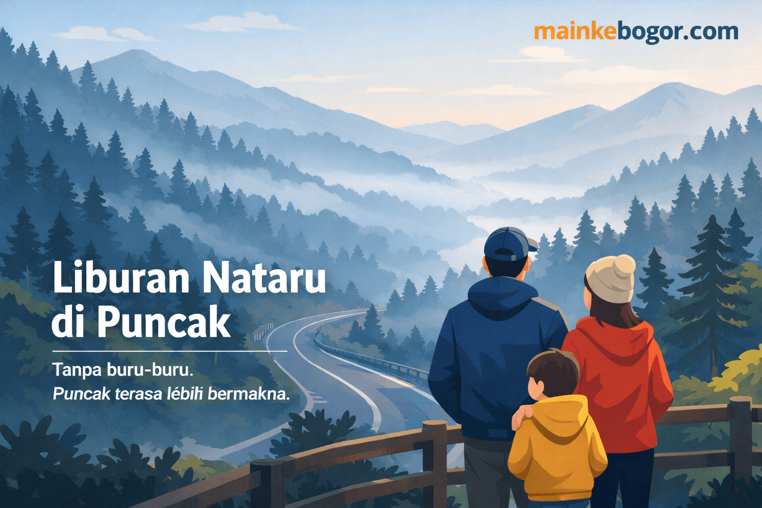Liburan Nataru di Puncak Tanpa Agenda Padat, Tapi Justru Lebih Berarti