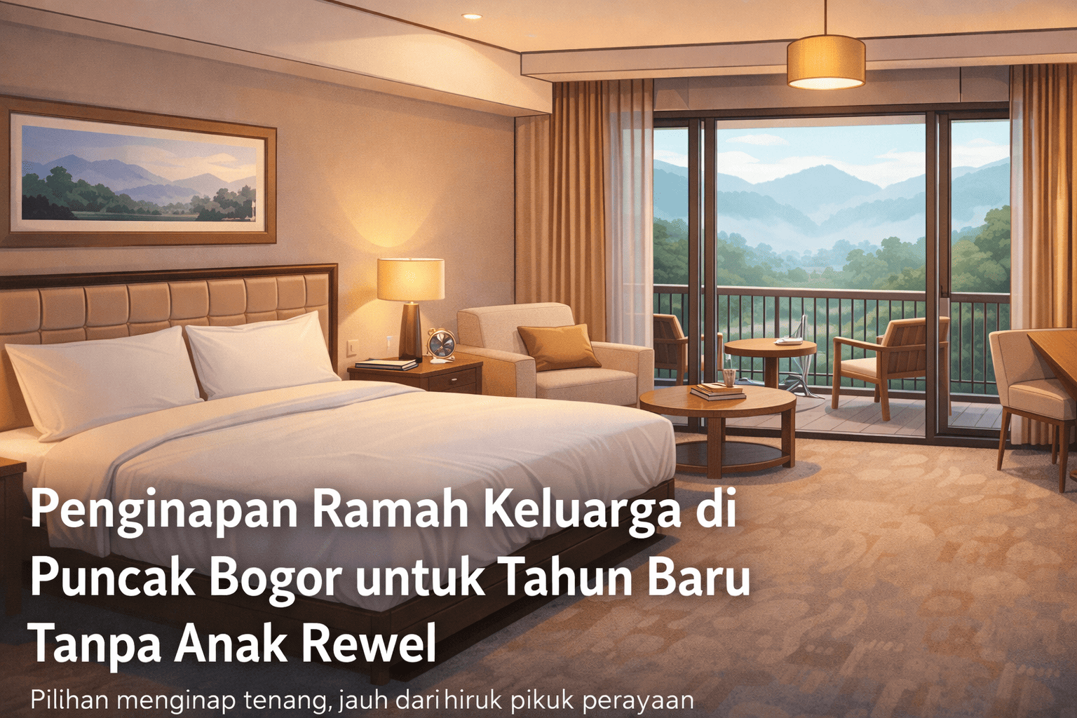 Penginapan Ramah Keluarga di Puncak Bogor untuk Tahun Baru Tanpa Anak Rewel