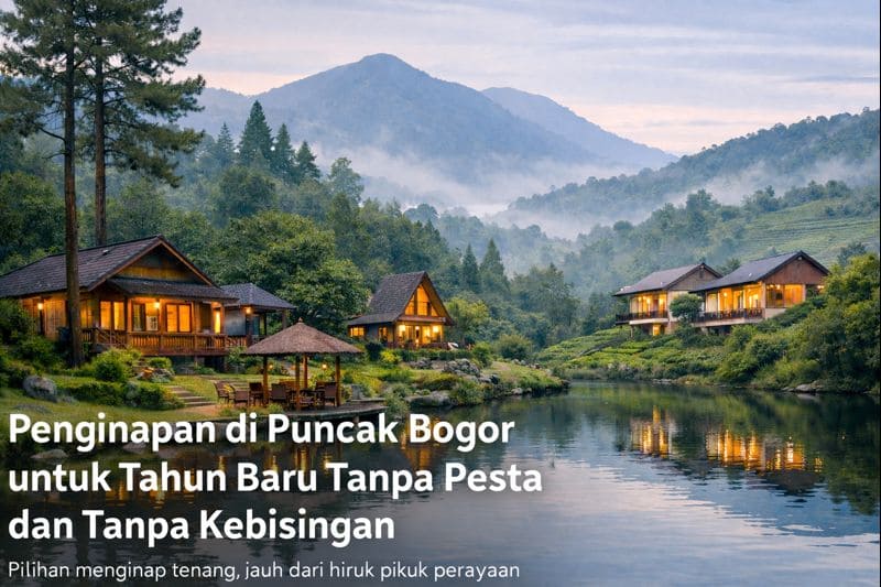 Penginapan di Puncak Bogor untuk Tahun Baru Tanpa Pesta dan Tanpa Kebisingan