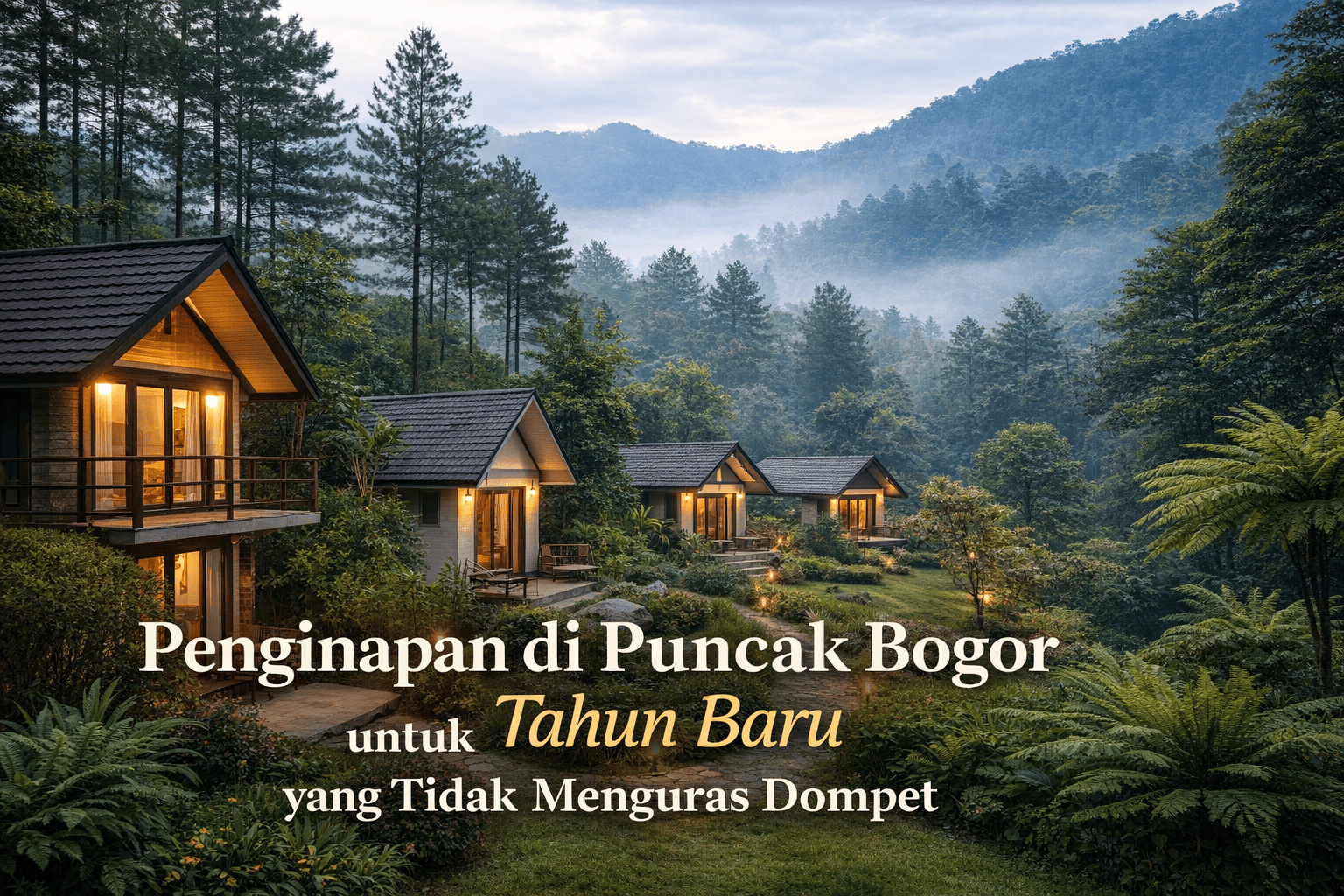 Penginapan di Puncak Bogor untuk Tahun Baru yang Tidak Menguras Dompet