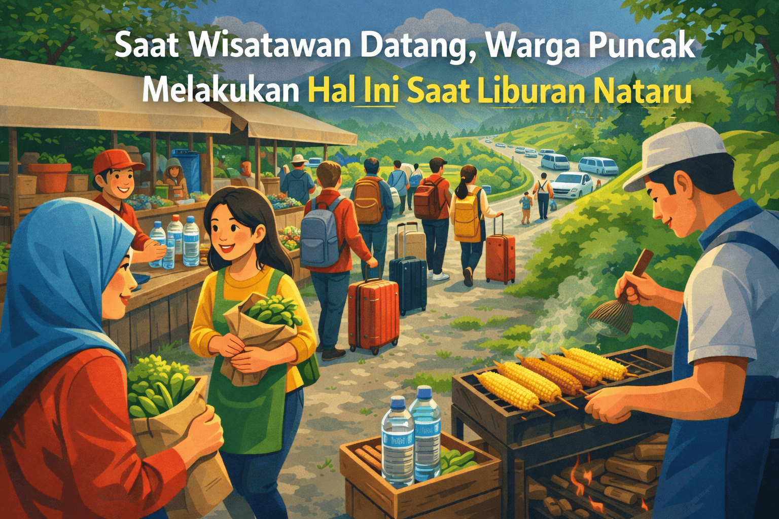 Saat Wisatawan Datang, Warga Puncak Melakukan Hal Ini Saat Liburan Nataru