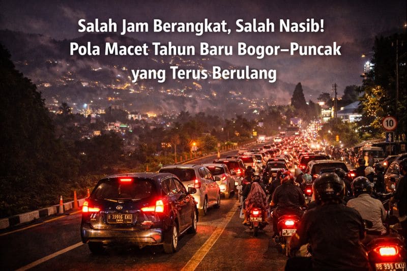 Salah Jam Berangkat, Salah Nasib! Pola Macet Tahun Baru Bogor–Puncak yang Terus Berulang