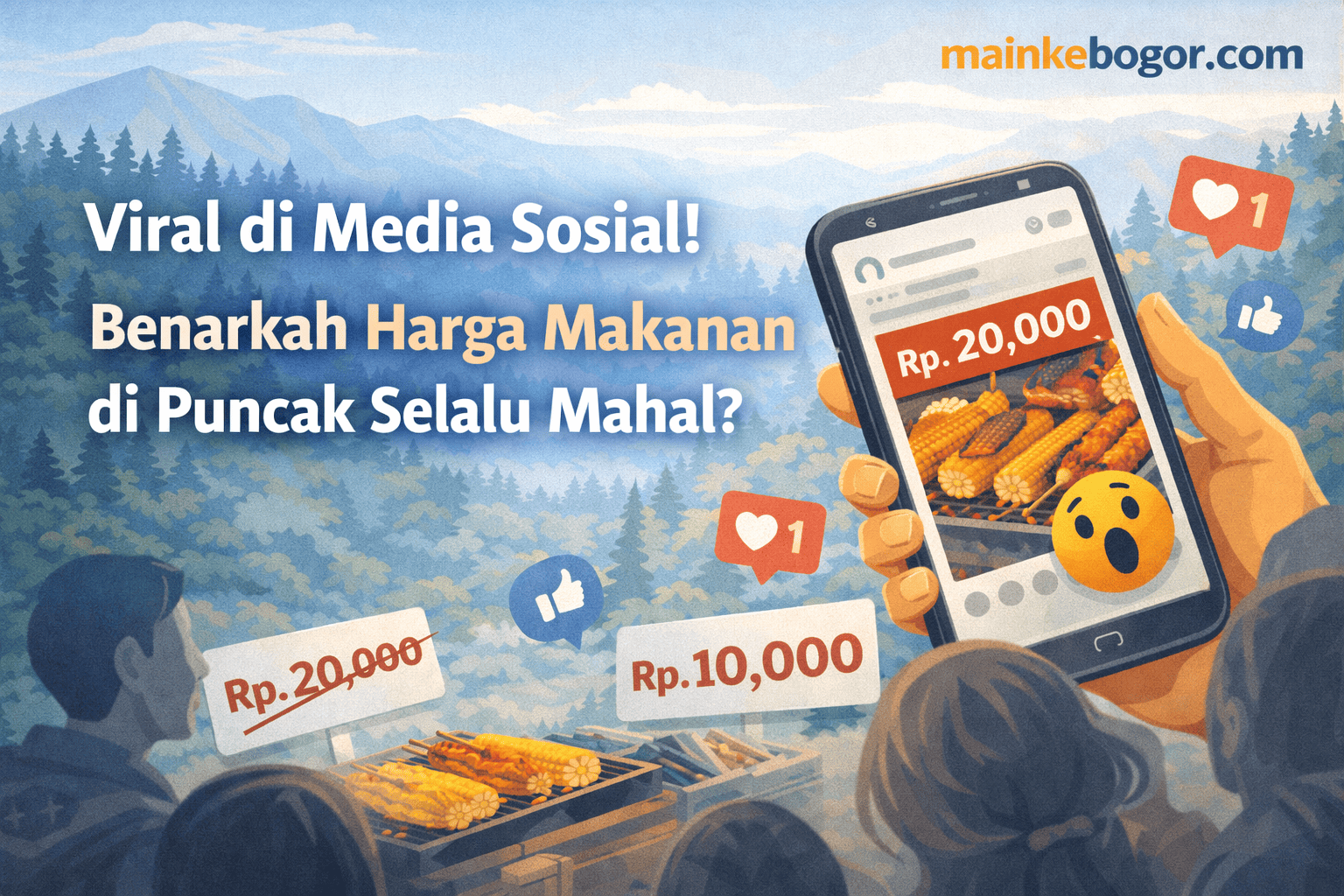 Viral di Media Sosial! Benarkah Harga Makanan di Puncak Selalu Mahal?