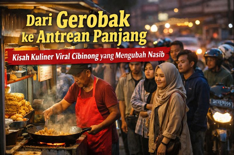 Cibinong dan Ledakan Kuliner Viral: Ketika Gerobak Kecil Tak Pernah Sepi Lagi