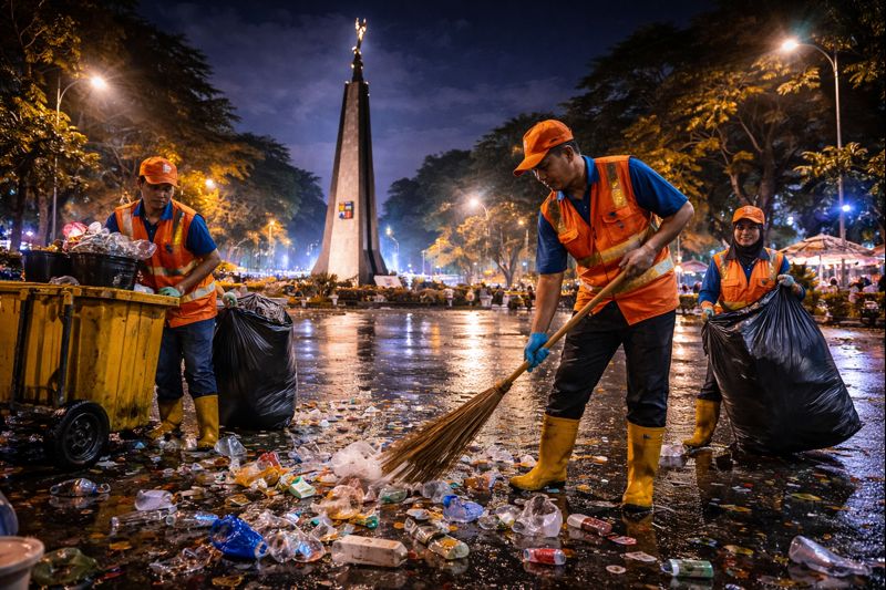 Saat Kota Bersorak, Mereka Tetap Berdiri: Kisah Malam Tahun Baru di Tugu Kujang Bogor