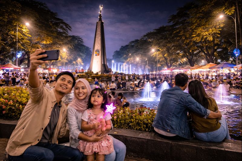 Ruang Pulang Bernama Tugu Kujang: Cara Warga Bogor Merayakan Tahun Baru