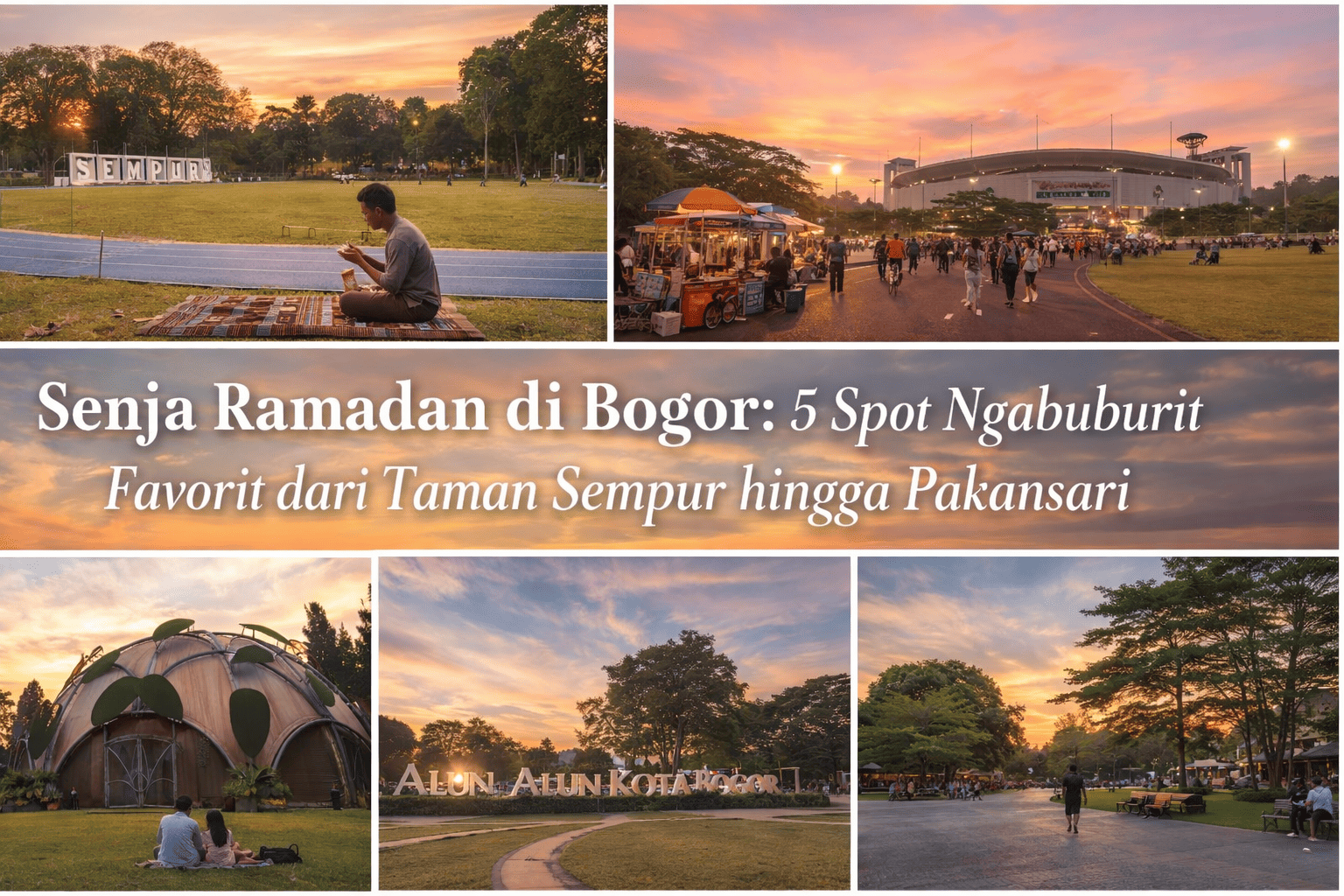 Senja Ramadan di Bogor: 5 Spot Ngabuburit Favorit dari Taman Sempur hingga Pakansari