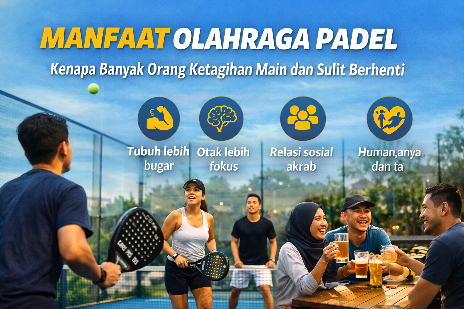Bukan Sekadar Tren, Ini Manfaat Olahraga Padel untuk Tubuh dan Mental
