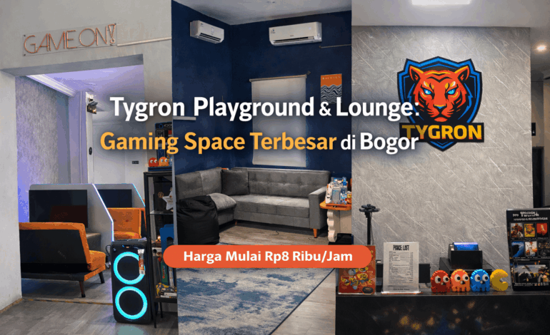 Bukan Sekadar Rental PS, Tygron Playground & Lounge Jadi Playground Gaming Terbesar di Bogor