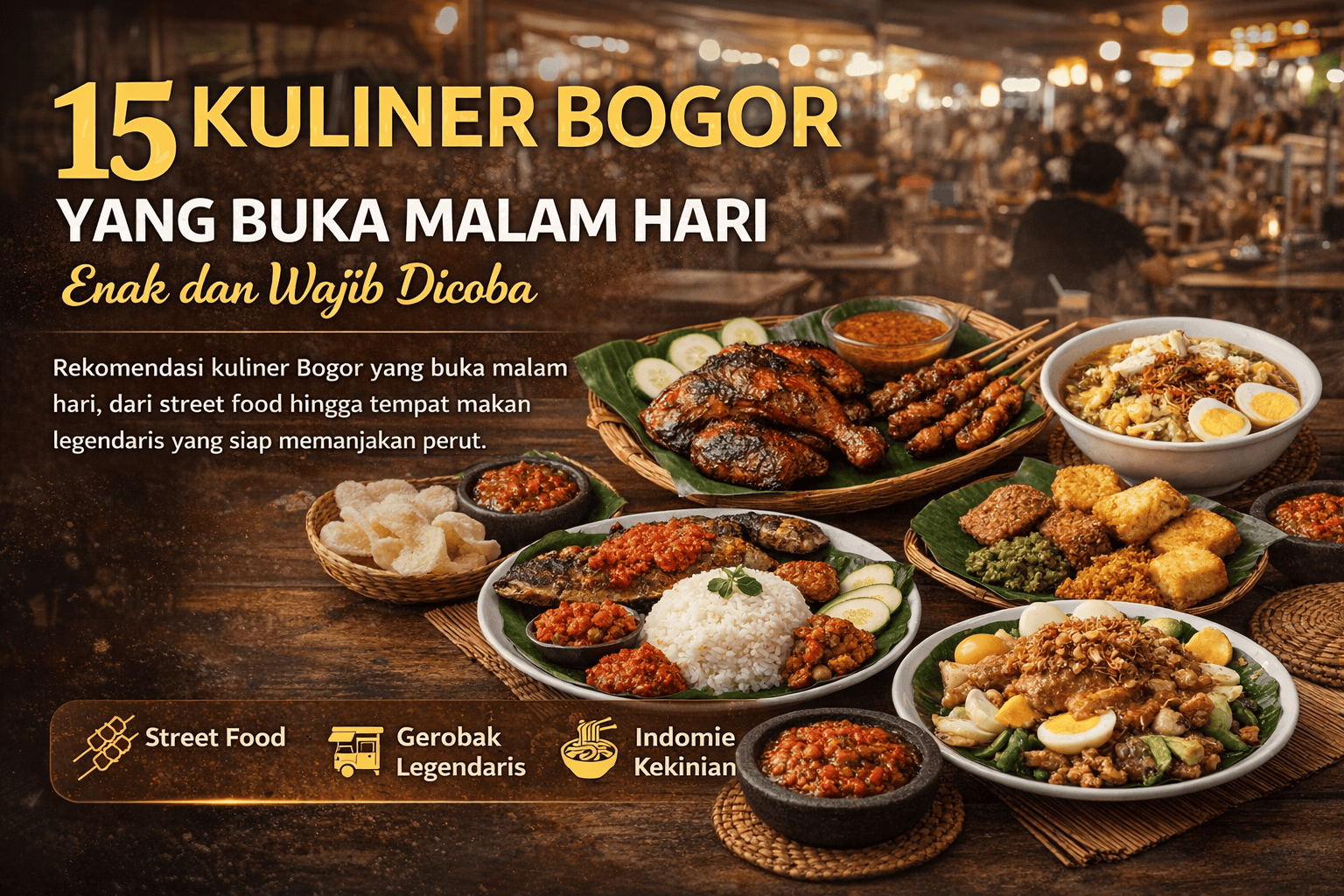 15 Kuliner Bogor yang Buka Malam Hari, Enak dan Wajib Dicoba