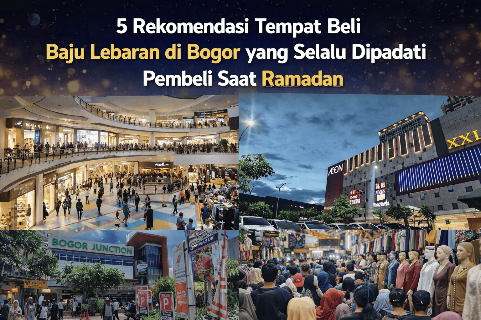 5 Rekomendasi Tempat Beli Baju Lebaran di Bogor yang Selalu Dipadati Pembeli Saat Ramadan