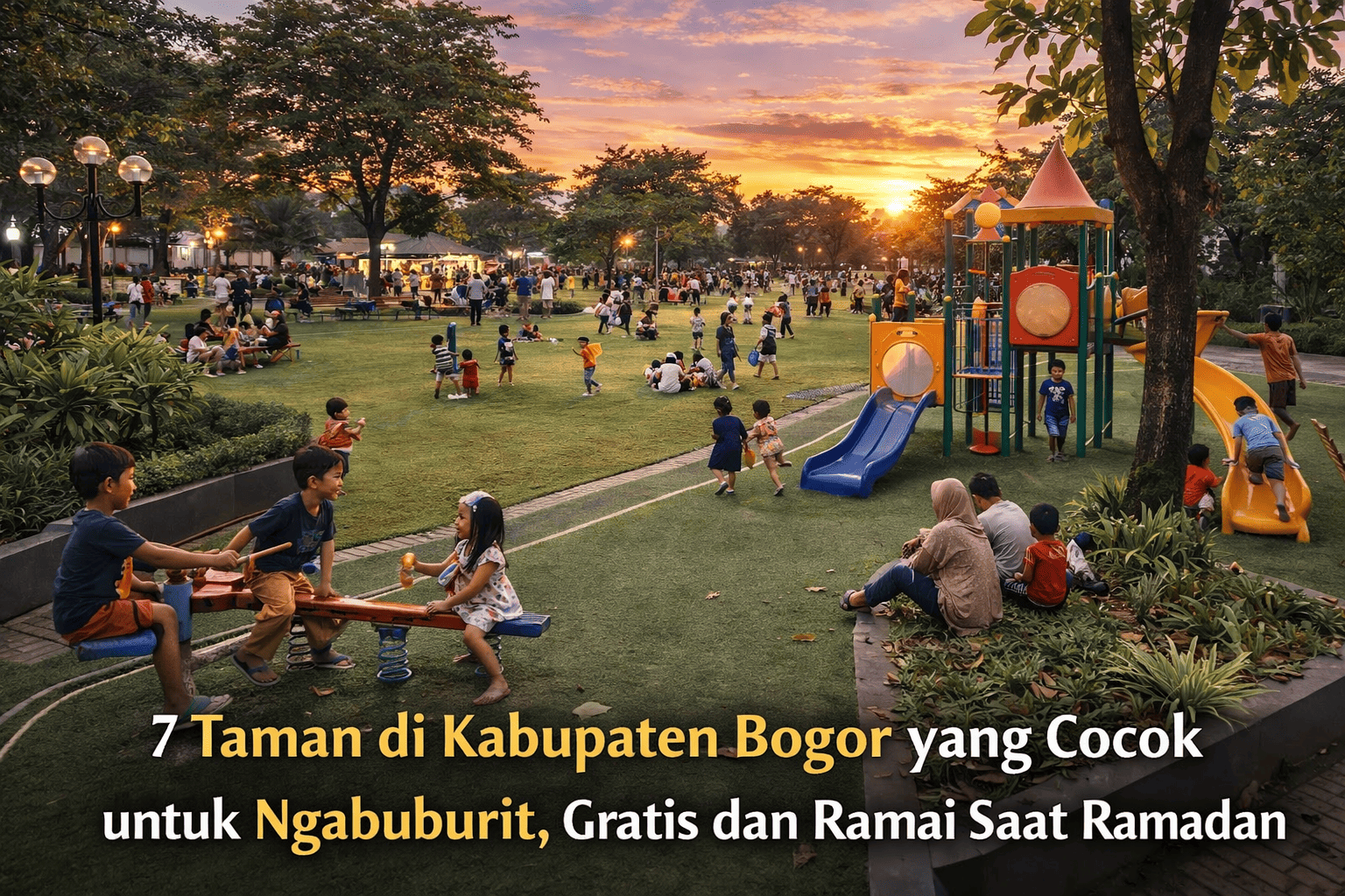 7 Taman di Kabupaten Bogor yang Cocok untuk Ngabuburit, Gratis dan Ramai Saat Ramadan