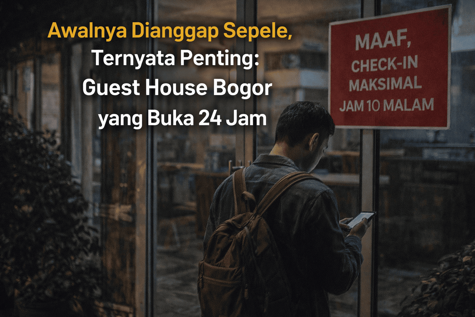 Bukan Soal Harga, Ini Alasan Orang Memilih Guest House Bogor yang Buka 24 Jam