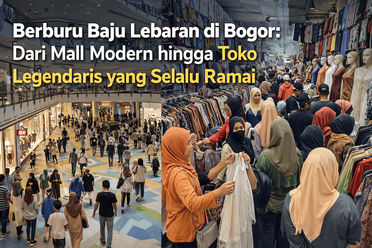 Berburu Baju Lebaran di Bogor: Dari Mall Modern hingga Toko Legendaris yang Selalu Ramai