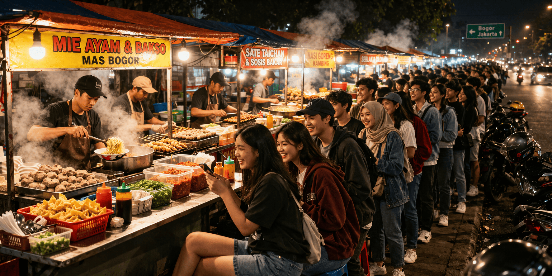 Dari Nongkrong ke Healing: Tren Kuliner Bogor yang Buka Malam Hari Semakin Digemari