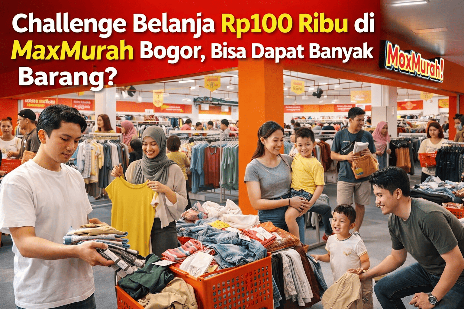 MaxMurah Bogor: Challenge Belanja Rp100 Ribu dengan Hasil Mengejutkan