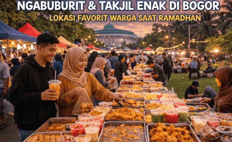 Tempat Ngabuburit di Bogor yang Ramai Takjil, Dari Pakansari hingga Taman Kencana