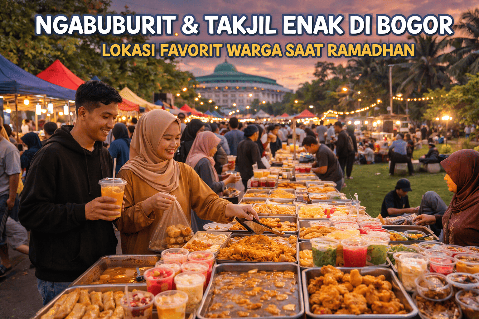 Tempat Ngabuburit di Bogor yang Ramai Takjil, Dari Pakansari hingga Taman Kencana