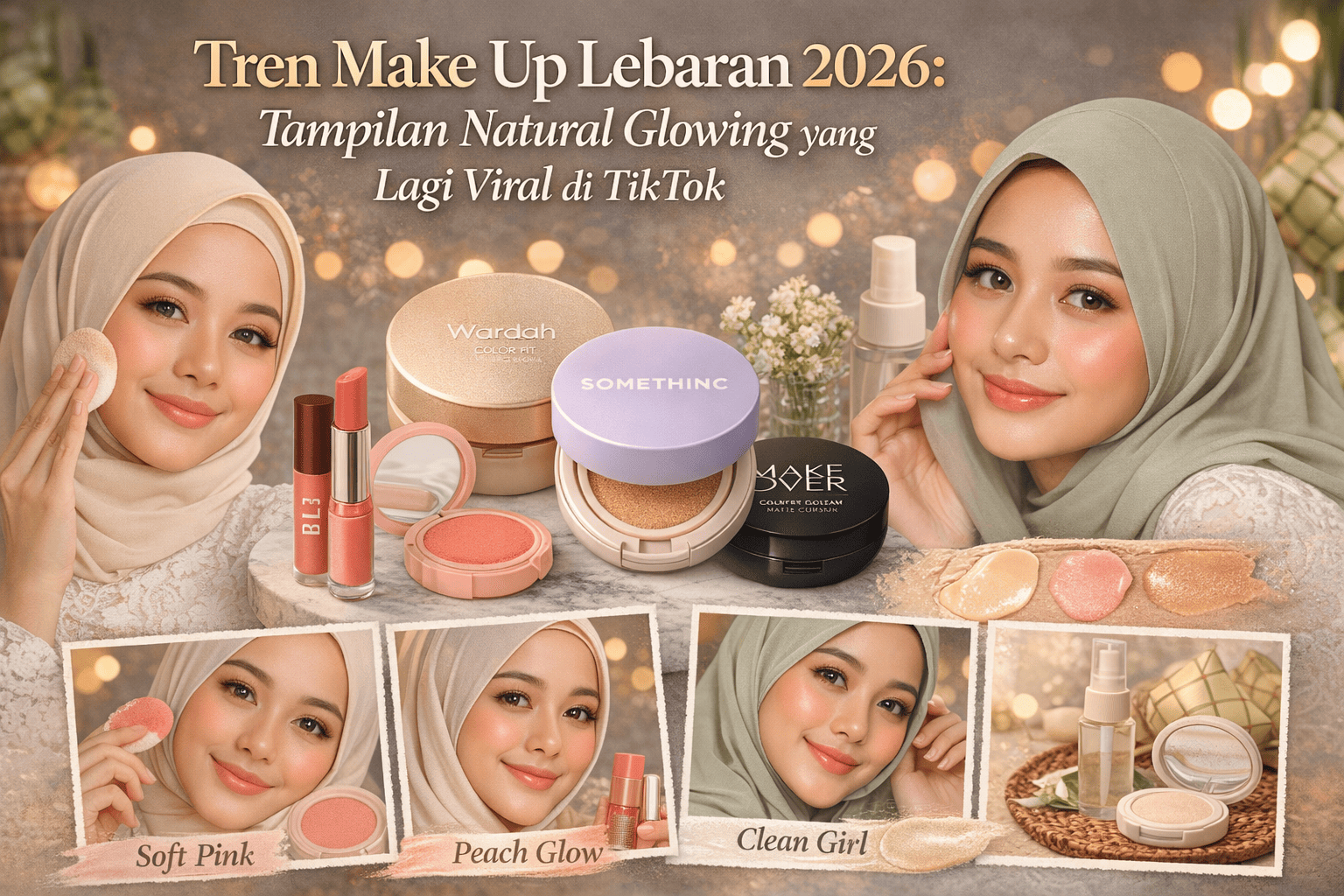 Tren Make Up Lebaran 2026: Tampilan Natural Glowing yang Lagi Viral di TikTok